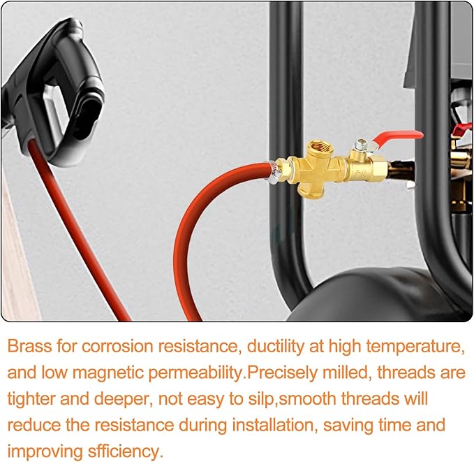 GASHER 2PCS Brass Pipe Fitting, Cross 4 Way Pipe Fitting, 3/8" x 3/8" x 3/8" x 3/8" NPT Female Pipe