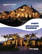 MALORY Brass Landscape Spotlight 12-Pack with Bulb(S01), Low Voltage 12V AC/DC LED Outdoor Landscape Lighting,PVC Ground Stake and Wire Connector Included, Garden Patio Trees Spot Uplight