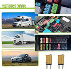 5A DC 12V-32V Manual Reset Circuit Breaker ATM Low Profile T1 Mini Blade Fuses Breakers for Car Trucks Marine Boat RV Solar and More,2 Pack