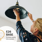 Vintage Edison Incandescent 60W Light Bulbs (6 Pack) - E26/E27 Base, 2100K Dimmable Decorative ST64 Antique Squirrel Filament Amber Warm Bulb for Indoor & Outdoor