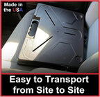 The OmniShelf Magnetic Portable Workstation + Toolbox, Computer & Laptop Stand, Multimeter Case, Utility Shelf w/ 40 lb Capacity, Hands Free Workstation Attaches to HVAC, Trucks & More (3 Count)