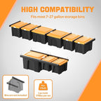 Ultrawall Overhead Garage Storage Rack, Heavy Duty Ceiling Storage Rack, 26 Inch Adjustable Ceiling Bin Storage System, 7 Sets for 6 Bins