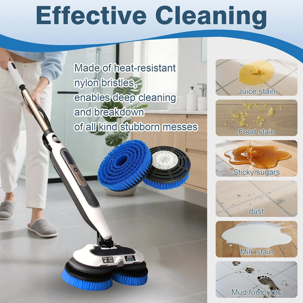 2 Pack Upgraded Mop Pad Replacement Brush Heads Compatible with Shark S8201 S7001 S7201 S7000 S7001 S7005 S7020 Steam Mop Pads, Professional Cleaning and Polishing, for Deep Cleaning Hard Floors