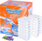 Toilet Cleaner Refill Pads 48ct Disposable Scrubber Refill Fresh Bowl Pads for Bathroom, Lavender Scent