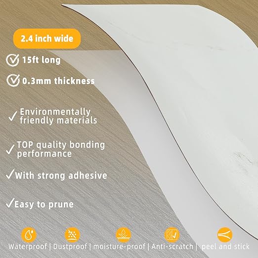 GSCIT Club Marble Wallpaper, 2.4 inch X 15ft Self Adhesive Wood Grain Repair Tape Marble Repair Patch for Tables, Chairs, Baseboards, Doors, Windows, Floors, Handicraft DIY.