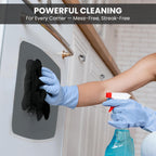 Microfiber Cleaning Cloth, 12 Pack Lint-Free and Highly Absorbent Rags, Black Reusable Microfiber Towels for Car, Kitchen, Bathroom and Household Cleaning Supplies, 11.8"X11.8"