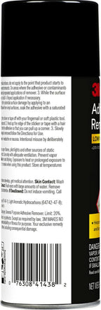 3M Adhesive Remover 12 oz (Pack of 6) – Low VOC, CARB Compliant, Fast-Acting Residue-Free Solvent Removes Adhesives, Stickers, Tape, Tar & Wax – Safe on Automotive Paint, Glass & Vinyl