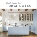 AMY HOWARD AT HOME Chalk-Based One Step Paint for Furniture, Cabinetry, Decor, Finish, and More | No Stripping, Sanding, or Priming | Ultra-Light Base | 32 Ounce | Ambala Blue