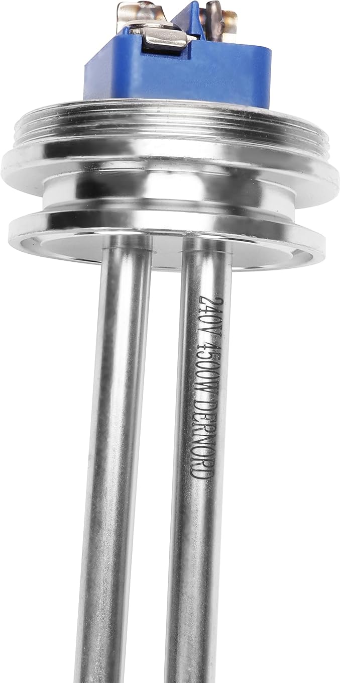 DERNORD 1.5 Inch (OD50.5mm) Tri-clamp Heating Element 240V 4500W Electric Water Heater High Watt Density