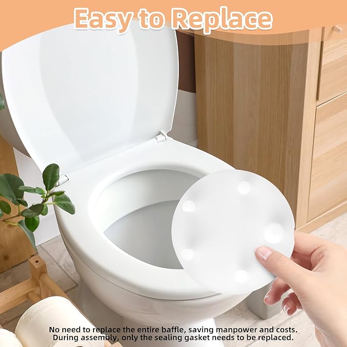 3pcs Toilet Flapper Replacement Kit Compatible with Vormax Standard Toilet Tank, 3 Inch Silicone Flapper Seal Gasket for Standard Tank Components