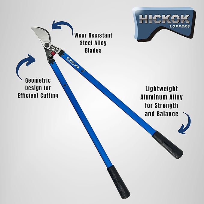Heavy Duty Loppers for Tree Trimming – 30" Branch Cutter & Pruning Shears with Long Handle | Lightweight Aluminum Tree Trimmer | Professional-Grade Pruner Made in USA