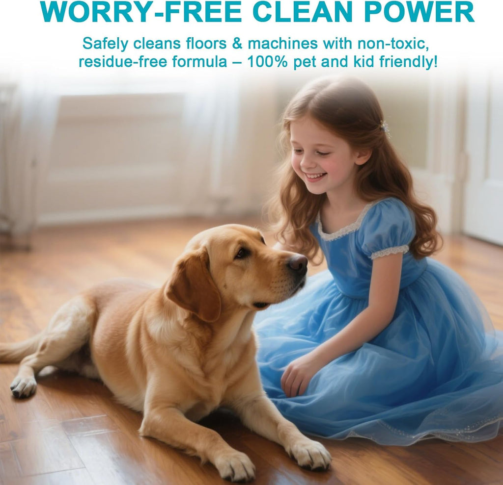 200X Concentrated Floor Cleaning Solution for All Robot Vacuum and Mop, Wet Dry Vacuums Compatible with Eufy, Roborock, Roomba, Tineco, Bissell, Shark, 29.76 fl oz Makes 47 Gallon Cleaner(Ocean Scent)