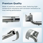 91638 Main Burner Tube Replacement Fit for Atwood/Dometic RV Water Heaters 6 Gallon LP Gas G6A-4E G6A-6E GC6AA-10E GE9-EXT More Adjustable Replace 91638 96206 92615 93221