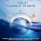 Vacplus Automatic Toilet Bowl Cleaner Tablets, Bathroom Toilet Tank Cleaner (100 PACK), VA-T165