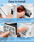 THU6474 Deodorizer Filter for TOTO Washlet THU6474-01, THU6072, Compatible with S500E/S550E/K300/C2/C5/SW3074/SW3054T40/SW3056T40, Bathroom Toilet Carbon Catalyst Air Filter Replacement, 2 Pack