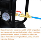 GASHER 15PCS Brass Fitting 1/4" NPT Male Brass Plug Pipe Fitting, Square Head Plug