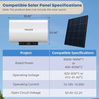 YALICE Water Heaters, Solar Power Water Heater Electric, 2200 Watts Hot Water Heater, 21 Gallons Electric Heater, without Solar Panel, YLS80GF