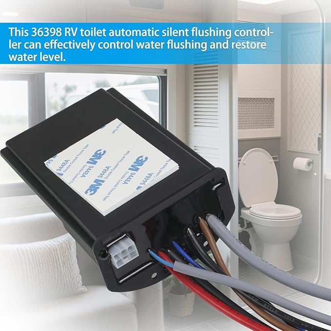 XHEIN 36398 RV Toilet Automatic Flush Controller Fit for Thetford Tecma Silence Plus Toilet
