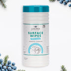 1 Pack Surface Cleaning Wipes Bleach Free, All-Purpose Cleaner for Bathroom, Kitchen, Office, 75 Count Canister, 7.5" x 7" Sheet, Fresh Scent, Lint Free & Durable