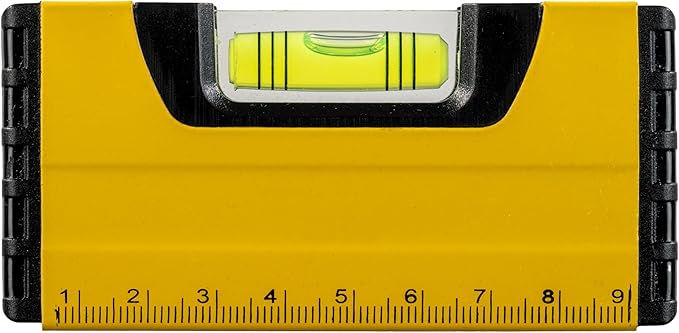 Large Magnetic Torpedo Level – Oversized Horizontal Bubble Vial for Easy Reading – Durable Aluminum Frame with Strong Magnet Base – Precision Leveling Tool for Automotive, Carpentry & DIY