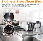 Magical Nano-Technology Stainless Steel Cleaning Paste, Stainless Steel Clean Wax, Stainless Steel Cleaning Wax, Stainless Steel Cleaner and Polish, Metal Polish Paste (3Pcs)