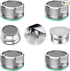 4PCS Faucet Aerator, 2 Packs of Aerator Filter Replacement Parts, With Brass Housing 15/16 Inch 24mm External Thread Aerator Faucet Filter, With Gasket, For Kitchen and Bathroom