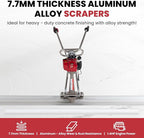 1.4HP Concrete Power Screed with 10ft Aluminum Boards, Vibrating Screed Concrete Tool 8000RPM with Adjustable armrests and brackets for Construction