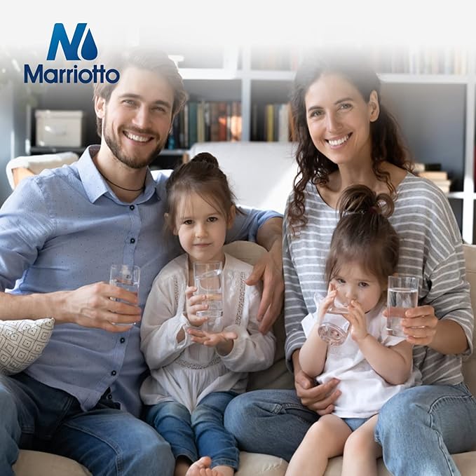 MARRIOTTO Replacement for GE® RPWFE, RPWF (Built-in CHIP) Refrigerator Water Filter, Compatible with GFE28GELDS, PFE28KELDS, PFE28KYNFS, GFD28GELDS, GYE22HMKES, GFE28GYNFS, GFD28GYNFS, Pack of 2