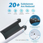 AQUA CREST 5 Years Capacity -Inline Water Filter for Refrigerator with 1/4-Inch Direct Connect Fittings, Idea for Ice Maker, RV, Refrigerator, RO System, In Line Water Line Filter, Reduces PFAS/PFOA