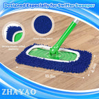 Coral Fleece Mop Pads, Reusable Wet/Dry Compatible with Swiffer, 3 Pack Washable for Hardwood/Surface Floor Cleaning