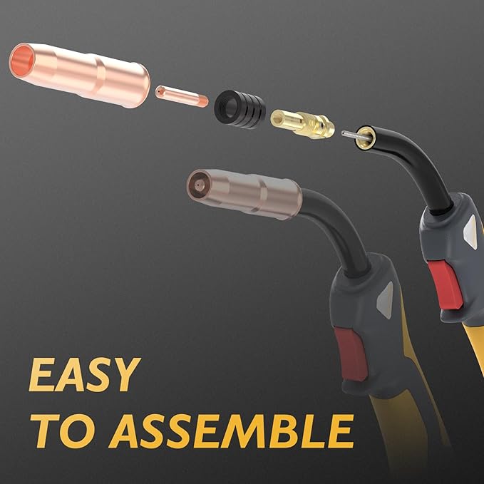 TOOLIOM MIG Welding Gun Torch Stinger Replacement for Lincoln Magnum 250L K533-7, MIG Gun 250Amp 15FT Cable