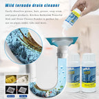 Wild Tornado Pipe Dredge, Powerful Sink and Drain Cleaner Powder, Fast Foaming Drain Cleaner for Kitchen and Pipes Cleaning Tool