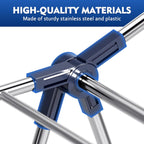 APEXCHASER Clothes Drying Rack, Drying Rack Clothing with Height-Adjustable, Foldable Gullwings Laundry Drying Rack, Indoor Outdoor Use, No Assembly