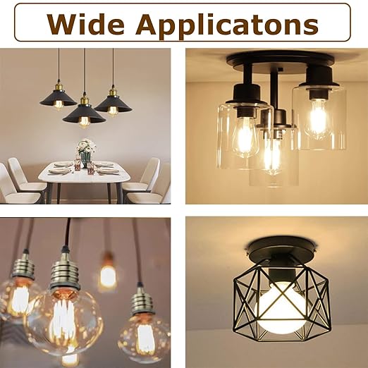 Keyless E26 Porcelain Socket,JNXQWE Ceramic Medium Base Screw Socket with Hickey IPS 1/8-27,Glazed (3-Pack,Keyless)