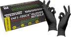 Black Nitrile Gloves, Hypoallergenic, 6 Mill Thickness, Disposable Gloves, Powder Free,Pack 100, Size X-Large