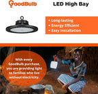 300 Watt UFO High Bay | 5000K Daylight High Output 40078 Lumens | Wired 300W 120-277V High Bay | 50000 Life Hours 135LM/W | 1 Pack by GoodBulb