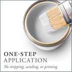 AMY HOWARD AT HOME Chalk-Based One Step Paint for Furniture, Cabinetry, Decor, Finish, and More | No Stripping, Sanding, or Priming | Ultra-Light Base | 32 Ounce | Metropolitan Grey