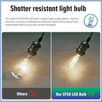 16 Pack Dimmable Vintage LED Edison Bulbs, E26 LED Bulb 60 Watt Equivalent, Neutral White 4000K, Antique Filament Decorative Light Bulbs, ST19 Edison Bulb 80+ CRI