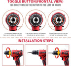 jar-owl Powerful Brushless Motor 21V Cordless Drill Set, 319 in-lb Torque, 0-1350RMP Variable Speed, 10MM 3/8'' Keyless Chuck, 25+1 Clutch, 1.5Ah Li-Ion Battery & Charger for Home Tool Kit