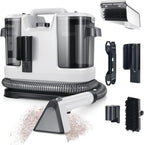 Cutewolf Portable Carpet & Upholstery Cleaner Machine, Handheld Spot Remover, 14Kpa Strong Suction Multi-purpose Deep Cleaner for Couch, Car, Stairs, Rugs, Pet Stains