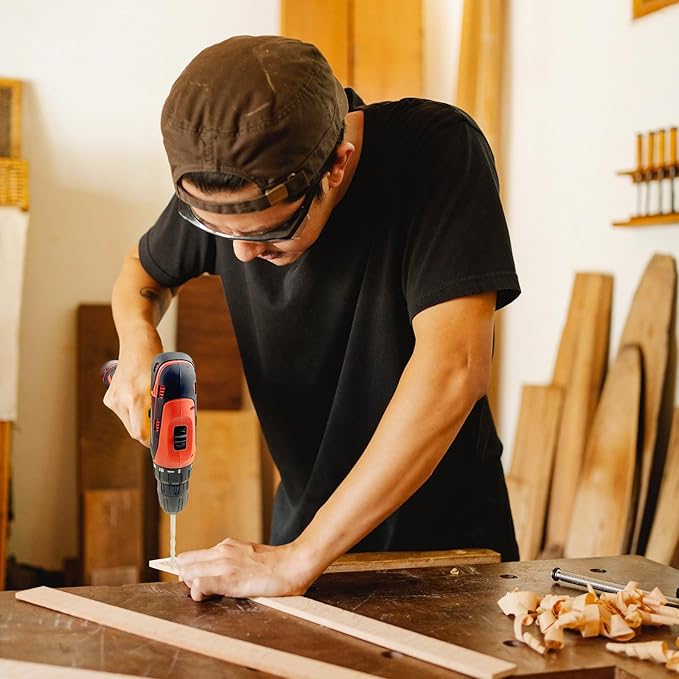 Tool Kit for Home,12V Cordless Power Drill Combo Home Tool Set-Portable Basic General Household Toolbox for Men Women,It also includes common tools such as hammers, wrenches and screwdrivers