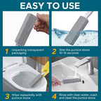 Emycool Pumice Stone Toilet Bowl Cleaner, 10 Pack Toilet Pumice Stone with Handle for Toilet Cleaning Toilet, Bathtubs, Sinks, Swimming Pools, Grills