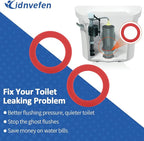 Flush Valve Seal for Mansfield 210/211 Flush Valve, Upgraded Silicone Material Mansfield Toilet Replacement Parts 160, Toilet Gasket Equivalent to 630-0030, 3Pcs