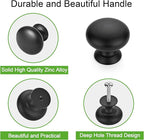SAILING 10 Pack Cabinet Knob- Matte Blcak Furniture Hardware Handles for Kitchen Cabinets Bedroom Dresser Wardrobe Cabinet Pulls