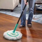 KeFanta Self Wringing Twist Mops for Floor Cleaning, Microfiber Floor mop with 57 " Long Handle, Easy Wring Mop for Hardwood Commercial Household Clean