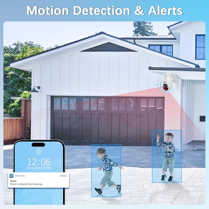 【90-Day Storage】 Wired Security Camera System, Outdoor POE Security Cameras, IP Camera System, Home Video Surveillance DVR Kits