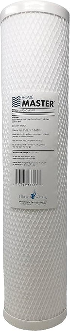 Home Master Whole House 4-Layer Sediment 25 Down to 1 Micron, Radial Flow GAC Carbon, 2 orings & Grease, 20gpm, Replacement Filter Set CsetBB2SmgC 20x4.5