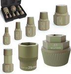 1.5'' Tub Drain Extractor, 8PCS Pipe Nipple Extractor Set with 1-inch Socket, Remove the Old, Broken, Stubborn, Rusted Drain Tub Bathtub Stopper, Strong Grab Plumbing with Storage Case