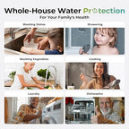 iSpring WGB31B-KS Whole House Water Filter System, Reduces Heavy Metals, Lead, Chlorine, Chloramine, Sediments, 3-Stage Filtration, 10” x 4.5” Filters, 1” Inlet/Outlet