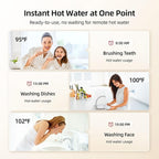 Tankless Water Heater Electric, MIZUDO 3.5kW 120 Volt